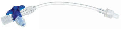 Кран 3-ходовой Дискофикс С с Сэйффлоу 360° синий линия 50 см купить оптом в Томске